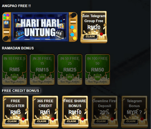 Ong777 bonuses and promotions