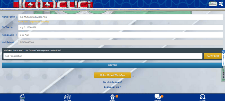 100Cuci register