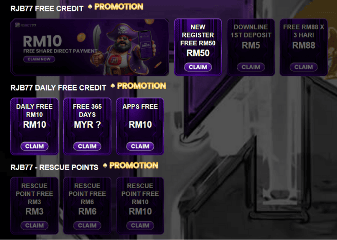 rjbet777 bonuses
